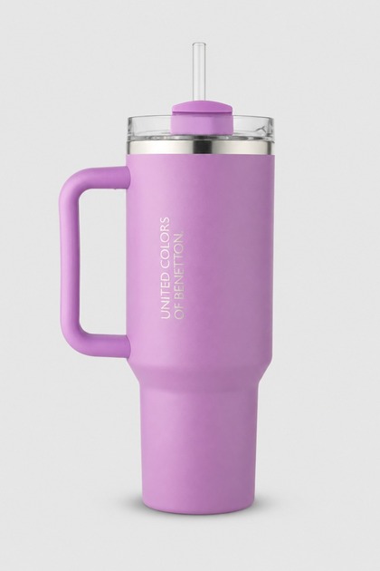 Steel Thermos with Straw 900 ml
