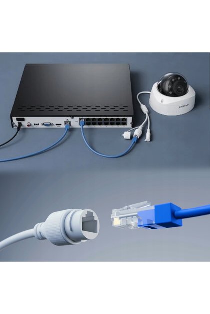Înregistrator NVR 16 porturi PoE până la 16MP 24 camere IP 4TB aplicație Reolnik