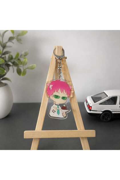 Anime Saiki Kusuo Transparent Acrylic Keychain