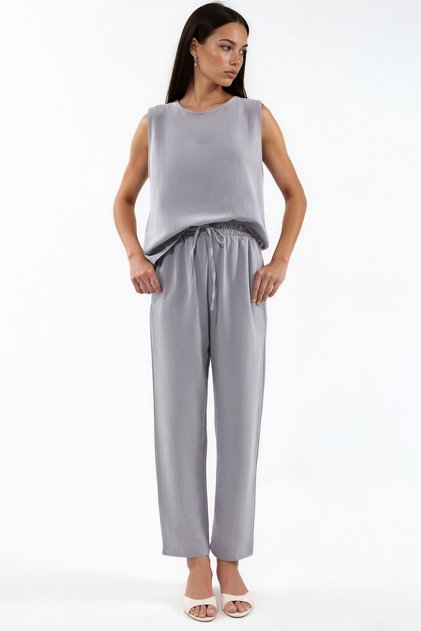 Msn Cotton Linen Viscose Double Set