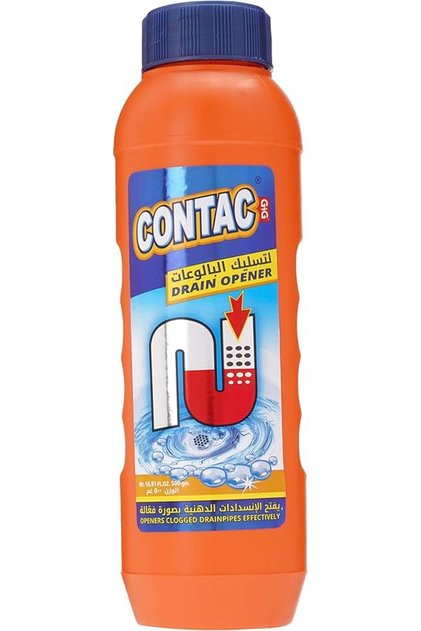 Contac Drain Cleaner Beads, Powerful Kitchen & Bathroom Clog Remover, Fast-Acting & Safe on Plastic Pvc Pipes