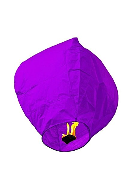 Lampion Zburător Mov, Biodegradabil, 100 cm – Lampion Ceresc pentru Evenimente și Petreceri