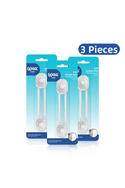 Multi-Purpose Safety Lock – Cabinet Drawer Refrigerator Baby Lock (3 Pieces)