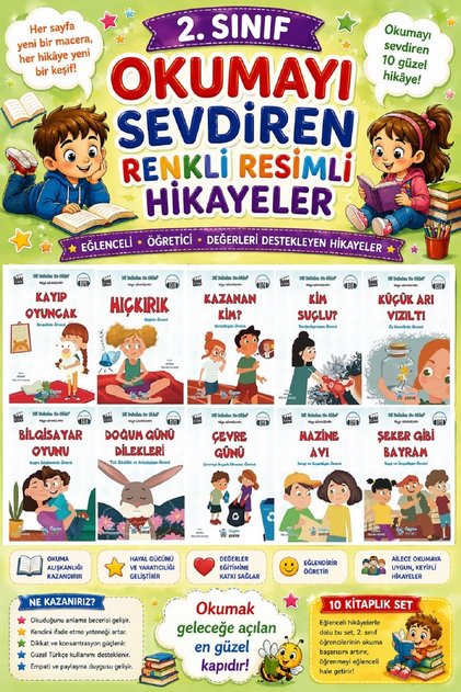 2. Colorful Illustrated Stories That Make Students Love Reading 25 - 10 Books
