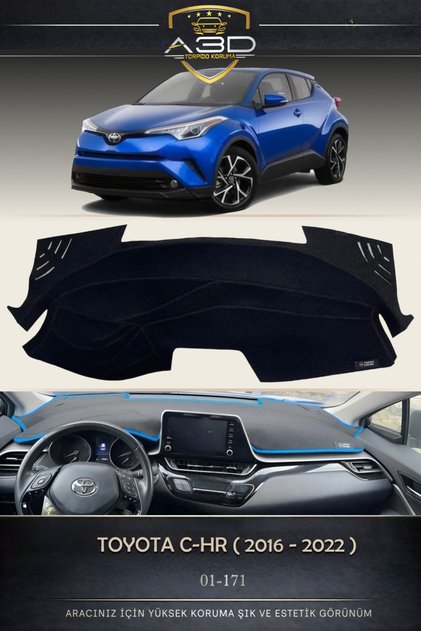 Toyota C-Hr (2016-2022) Dashboard Protection Cover Towel Cover Carpet Protector Front Accessory