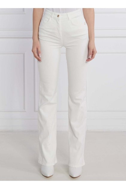 Beyaz Kadın Standart Fit Pantolon CP0937