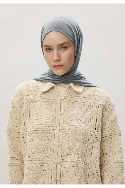 Penye Şal Mavi / Gri