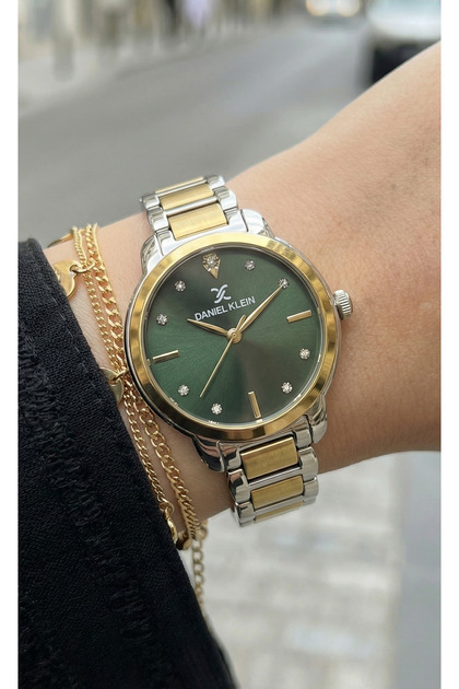 Premium Silver and Gold Stainless Steel Watch for Women DK.1.14126-3