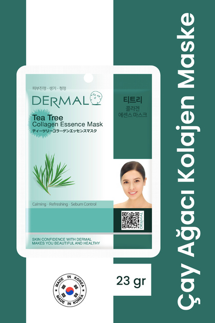 Sebum Control, Soothing, Revitalizing Tea Tree Extract Collagen Mask 23 Gr