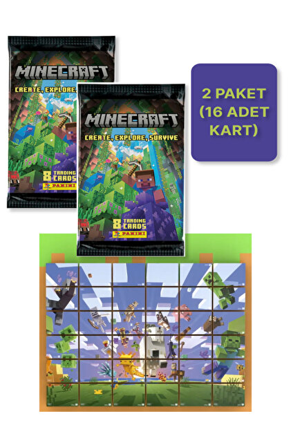 TOYFEST Panini Minecraft Create Explore Survive Trading Card