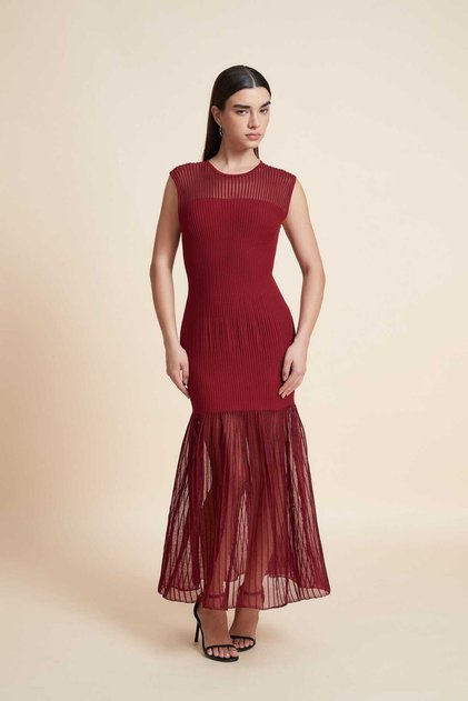 Simple Midi Dress Without Sleeves