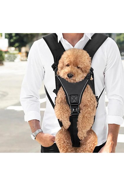 Köpek Taşıma Köpek Ana Kucağı - Kedi Ana Kucağı Mato Siyah