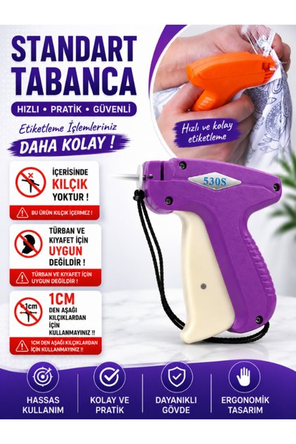 Standart Kılçık Takma Tabancası 1 cm-10 cm arasındaki tüm standart kılçıklar için* kıyafete uygun değildir !