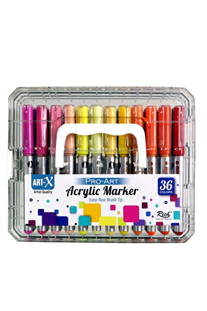 GLANCE Art-x Pro Art Fırça Uçlu Akrilik Marker 36 Lü Set - Fiyatı