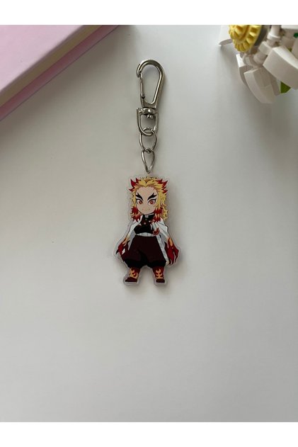 Demon Slayer Anime Rengoku Anime Keychain/bag Ornament