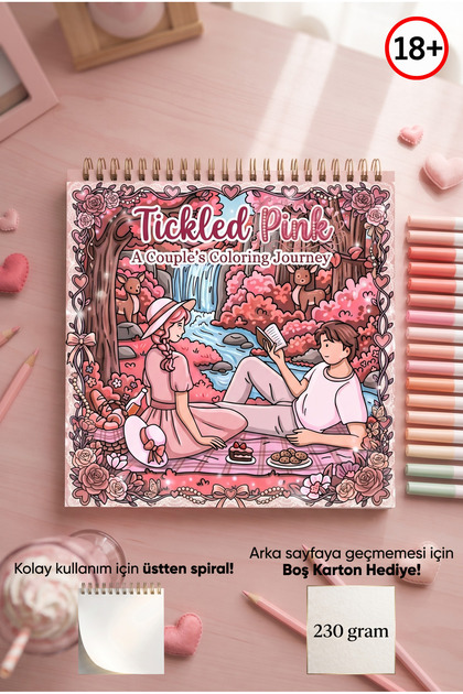 Tickled Pink - 21x21 cm Boyama Kitabı, Yetişkinler için