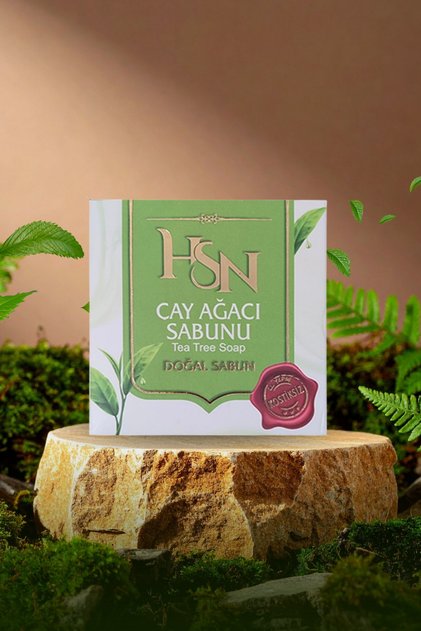 صابون شجرة الشاي من HSN 100 جرام صابون طبيعي مصنوع يدويًا خالٍ من المواد الكيميائية