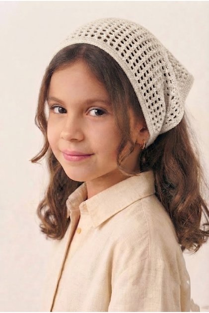 Girl's 100% Cotton Summer Mesh Knitted Scarf Bandana Hair Accessory