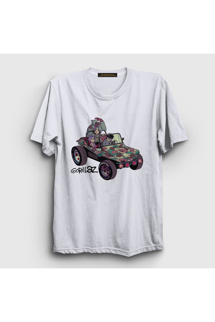 Unisex White Geep Gorillaz T-shirt402430tt