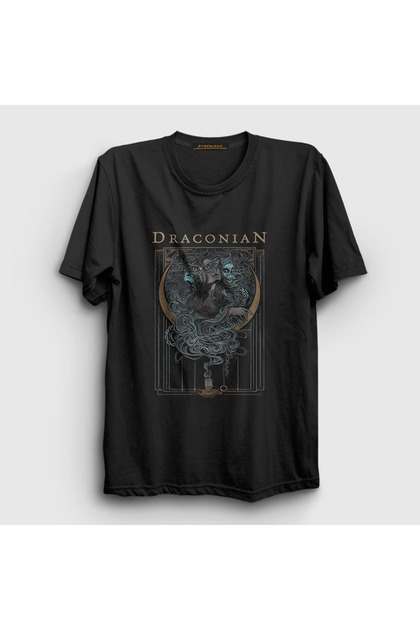 Unisex Black Candle Band Draconian T-shirt356720tt