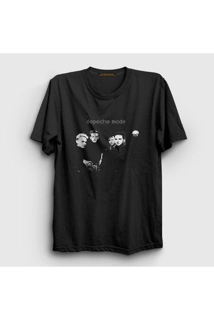 Унисекс черна тениска Young Depeche Mode 141633tt