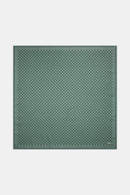 Green Monogram Twill Scarf