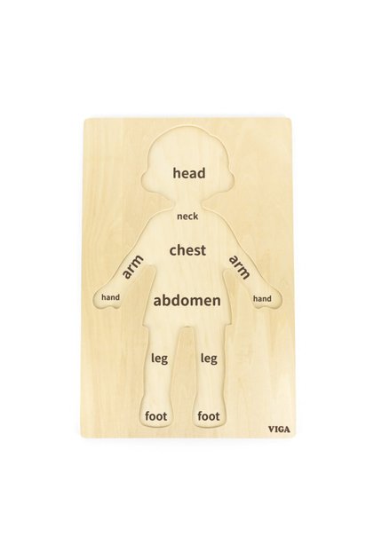 Puzzle Corpul uman - Baiat（12 piese),