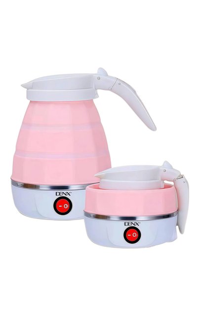 500W Foldable Travel Electric Kettle, 600ML Portable Silicone Water Boiler, Mini Collapsible Tea Kettle, Fast Boiling Electric Kettle, DX1768