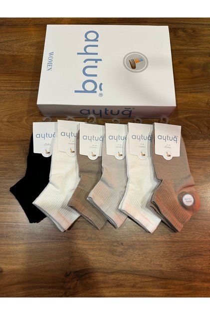 Women's Modal Seamless Jacquard Premium Comfort Socks 6-Pack