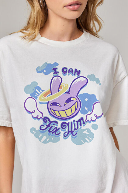 Tee&more. Unisex Oversize The Amazing Digital Circus Jax Baskılı