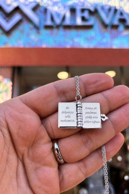 Meaningful Book Necklace Gift for Mom – Mother's Day, Birthday Special Design Poetic Book Necklace