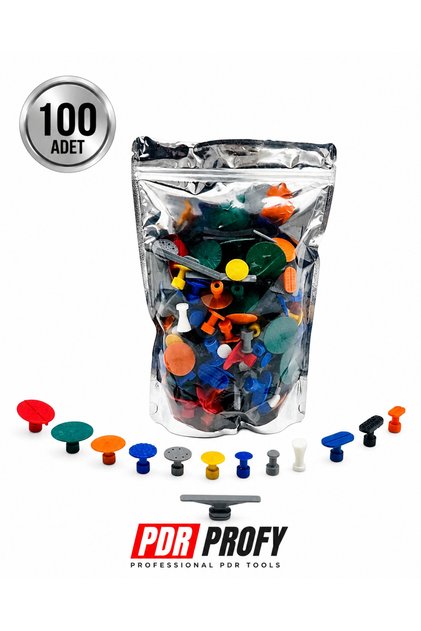 PDR Öpücük Seti 100’lü Dent Çekme Tab Seti Glue Tab Aparatı