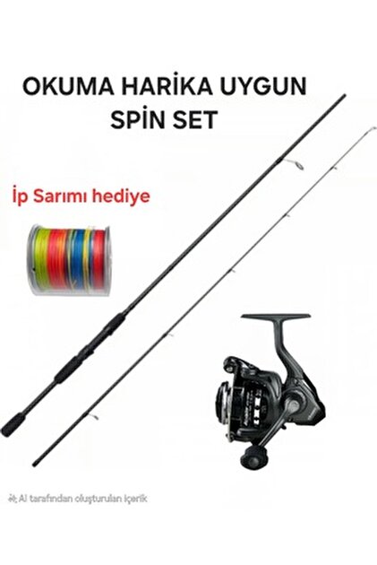 Okuma Fuel Spin 2.13m 0-8g Lrf Kamışı+Okuma Acuador ACU-2500A 3+