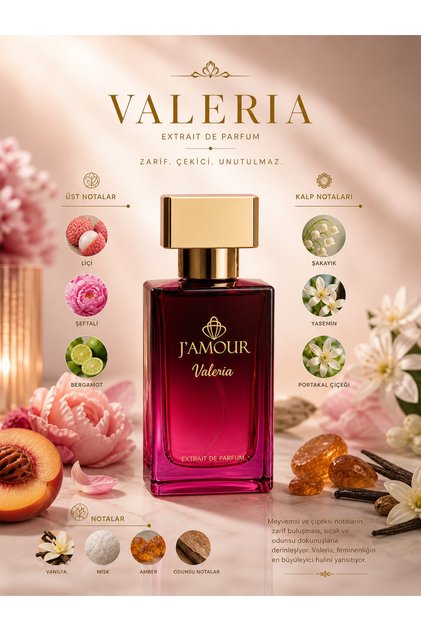 Valeria (VALAYA) Kadın Parfüm 50 ml Extrait De Parfum | Niche Kalite Yoğun Kalıcı Etki