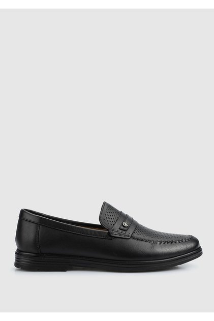 Black Leather Men's Shoes