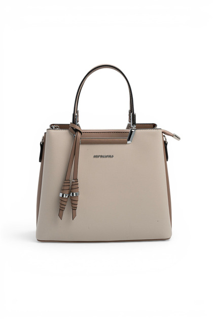 Beige - Latte Plain Women's Handbag Sp969