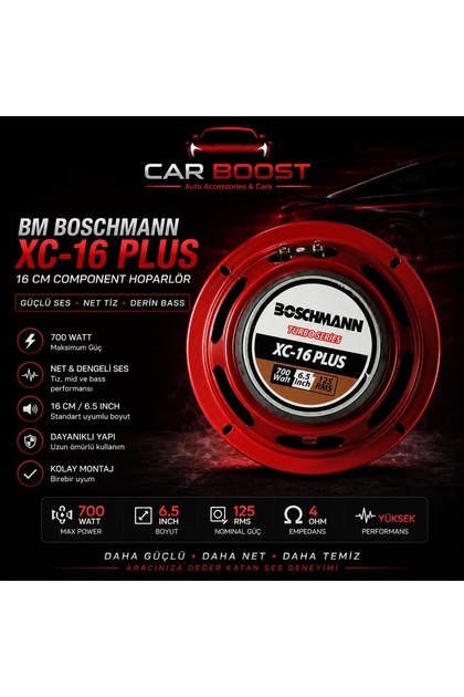CAR BOOST BM Boschmann XC-16 Plus 16 CM Midrange Hoparlör 700W