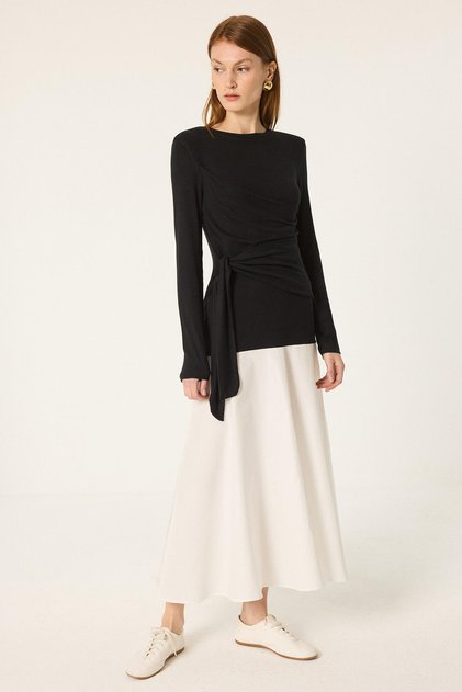 Asymmetric Draped Dress