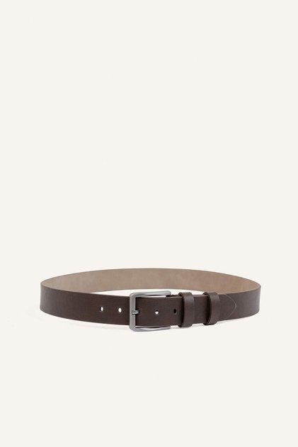 Men's Rectangular Buckle Faux Leather Classic Belt I0838Axns