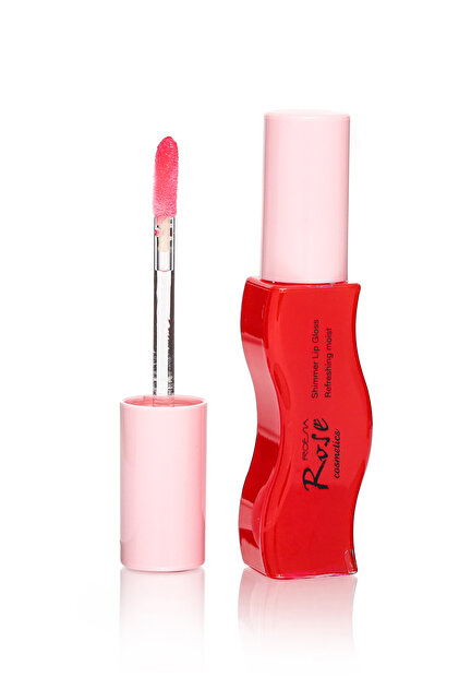  Rose Lip Gloss - Pırıltılı, Renkli Dudak Parlatıcı 03