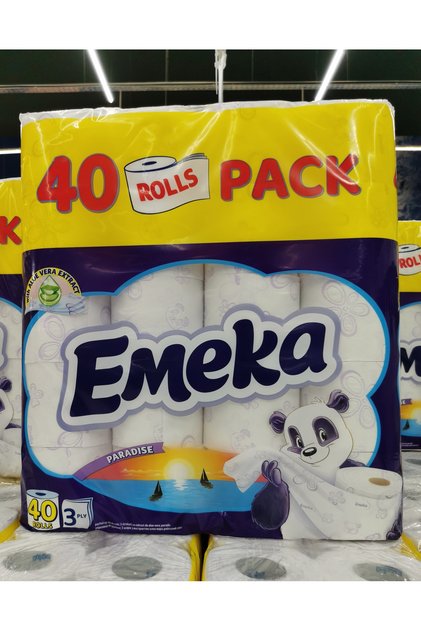 Χαρτί υγείας, EMEKA, Paradise, Συσκευασία 40 ρολών, 3 φύλλα