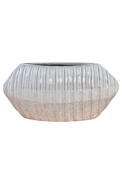 Cream Nordic Style Beige Color Bohemian Ceramic 23x11 cm Cube Vase Trend for Table Shelf Office Hotel Home Decor