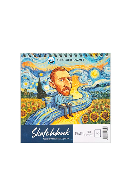 Art Comics Sketchbook 15X15Cm 90Gr 30 Sheets Starry Nights