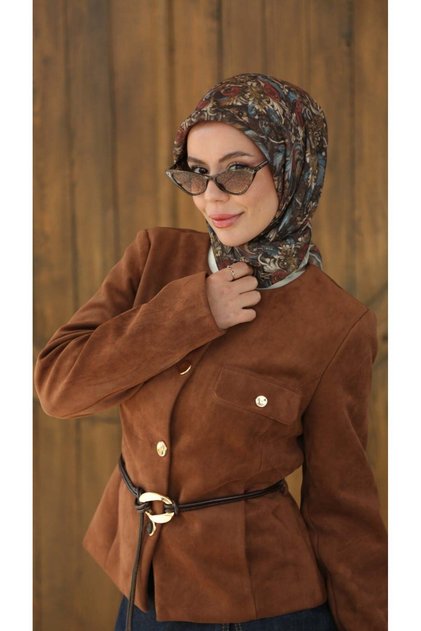 Soft Pamuk Eşarp Küllü Kahve