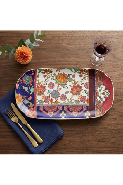 Etro Bone Oval Plate 37 cm Lyhd 776