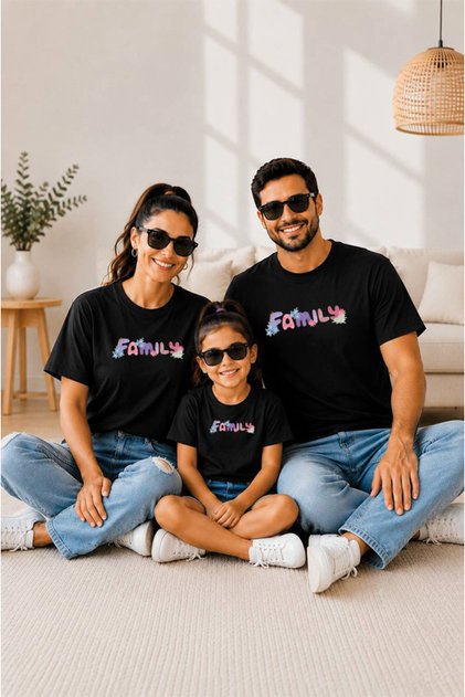 Family Combination 100% Cotton Sold Individually Oversize T-Shirt T-Shirt