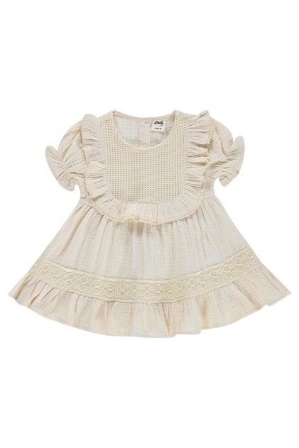 Ruffle Collar 6-18 Months Dress - Beige