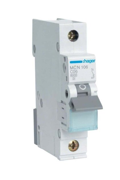 Miniature circuit breaker Single Pole 6A 6KA SP MCB TYPE C MCN106 *ONEKONEKT*