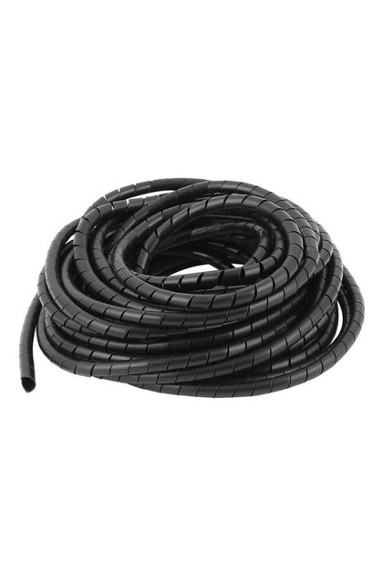 HD Flexible Spiral Cable Management For Computer, Car, TV, Wire Cover,Wire Organiser Tube for PC Cables (Black, 8mm x 10 meter)