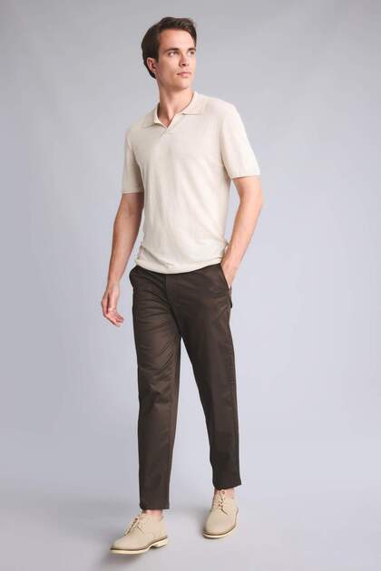 Tapered Fit Regular Fit Regular Waist Tapered Leg Trousers H8861Ax26Sm